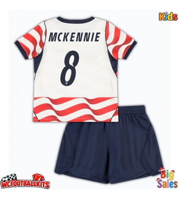 United States Weston McKennie #8 Replica Home Stadium Kit for Kids World Cup 2026 Short Sleeve (+ pants)